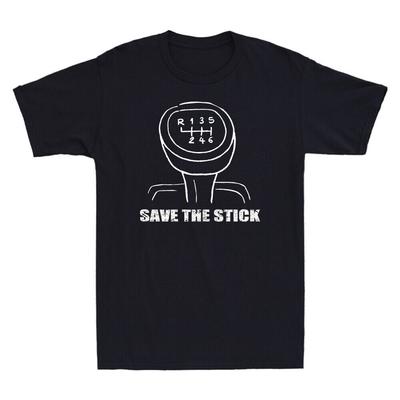 Save The Manual Transmission Save The Stick Funny Graphic Vintage Men's T-shirt Unisex T-Shirt