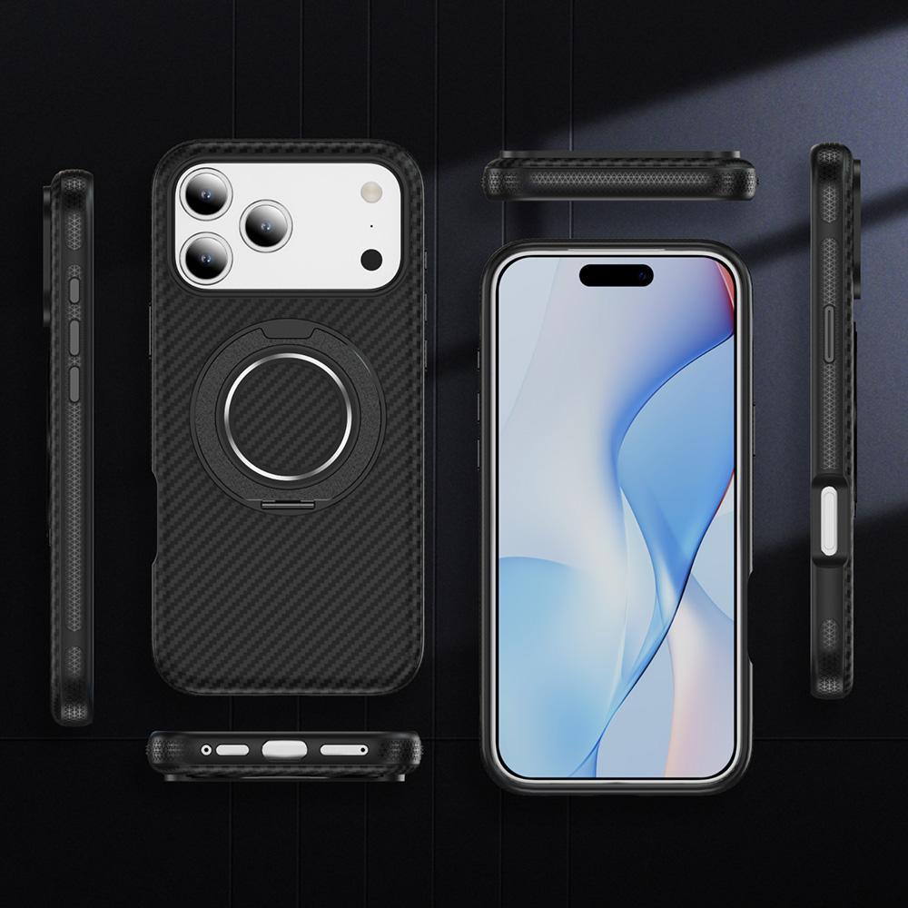 Ring Kickstand Magnetic Phone Case For Apple iPhone 17 Air 16 15 14 13 12 11 Pro Max Plus Anti-Slip Shockproof Protective Shell