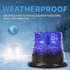 New 12V/24V LED Strobe Light Blue Amber Red Magnetic Base Warning Light Flashing Flashing Beacon Universal