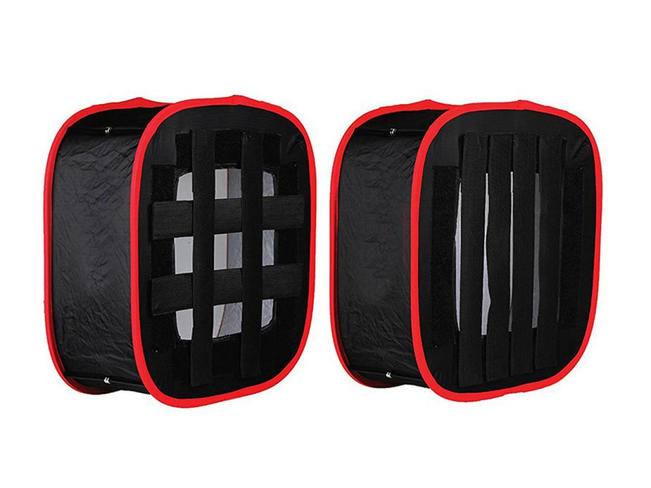 LED Softbox with Red/Black Honeycomb Edge for Portrait Photography