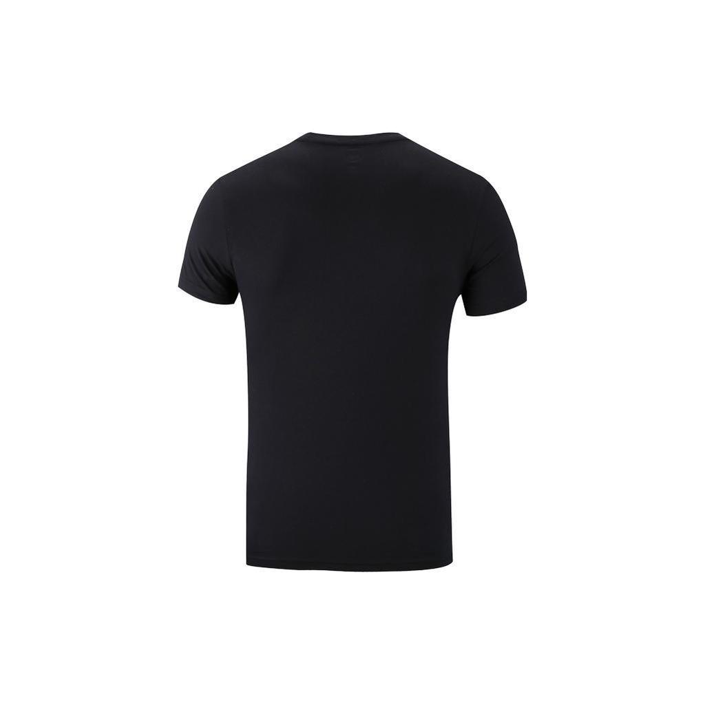 Converse T Shirts Men's Black Crew Neck Moderate Straight Fit 10008087-A01