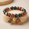 Good Luck Glass Bead Bracelet Incense Ash Lucky Charm Bracelet Fortune Prayer Bracelet Daily Use