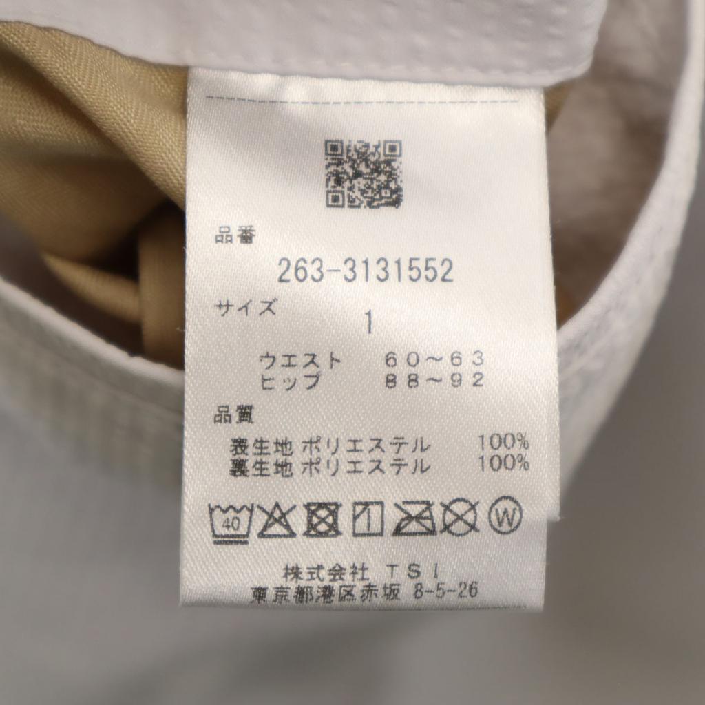 Jack Bunny!! golf Seersucker Long pants 1 White system Women Used
