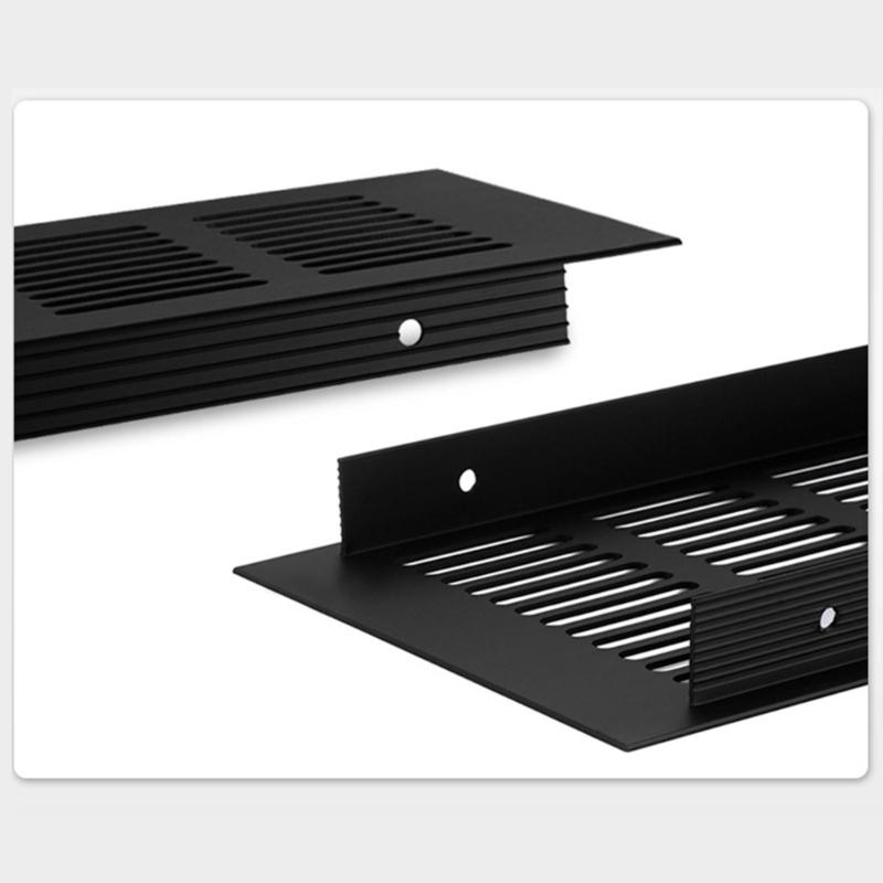 Aluminum Ventilation Grilles Airflows Vent Covers Strong Rustproof Double Side Airflows Grate 4pcs for Cabinets Wardrobes