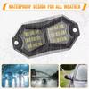 4PC 18LED Car LED Rock Light 12V 24V LED Underbody Light for Vehicle Off-Road  Van Lorry RV Atmosphere Light Warning Signal Lamp