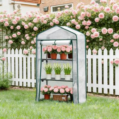 Plant Protection, Outdoor Greenhouse, Roll-Up Door Greenhouse, Patio Greenhouse