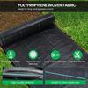Black Agricultural Anti Grass Cloth PP Garden Weed Barrier Fabric Permeable Anti-Weed Mesh Geotextile Greenhouse Weeding Mat