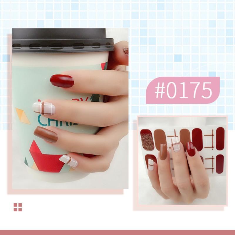 

Сетчатая красная наклейка для ногтей серии Q, все водонепроницаемые наклейки для ногтей, усовершенствованная фоточувствительная терапия, готовая масляная пленка для ногтей Q175