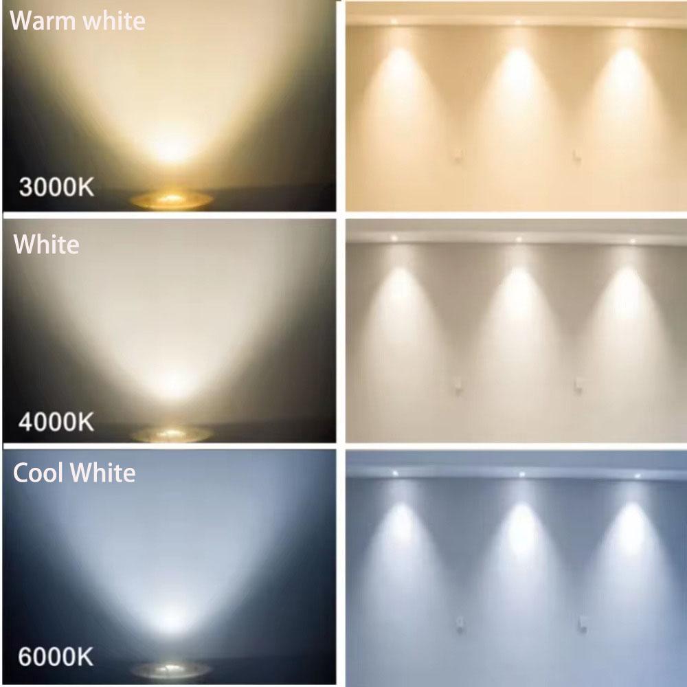 12V COB LED Downlights Mini Ceiling Light 3W Adjustable Drive Free Down Lights Showcase Cabinet Recessed Lighting White Body