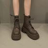 Women's Ankle Boots New Autumn  Retro British Platform Short Boots High-quality Fashion Retro Leather Botas Para Mujer