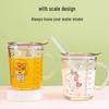 Dolphin Glass Straw Cup with Lid