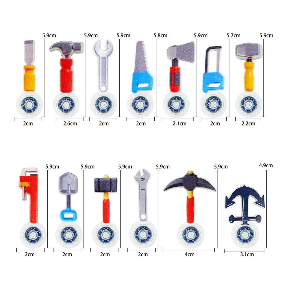 20Pcs Set Creative Design Fingertip Gyro Toy Simulation Hammer Hand Spinner Toy  Kindergarten