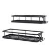 2pcs Shower Caddies Adhesive Rustproof Shower Shelves Large Capacity Bathroom Organizers Storage with Removable Hooks