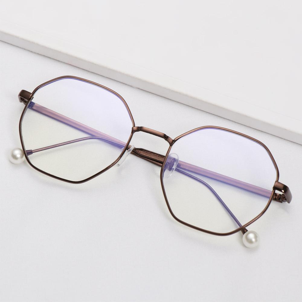 1 PC Retro Metal Anti-Blue Light Glasses Women Men Vintage Ultralight Round Frame Eye Protection Ultra Light Eyeglasses