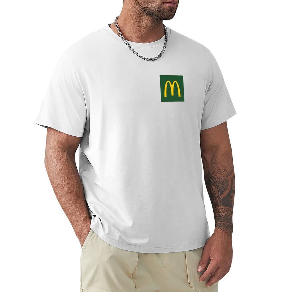 T-shirt Mcdo t-shirt personalizzate moda coreana magliette larghe t-shirt da uomo grafiche