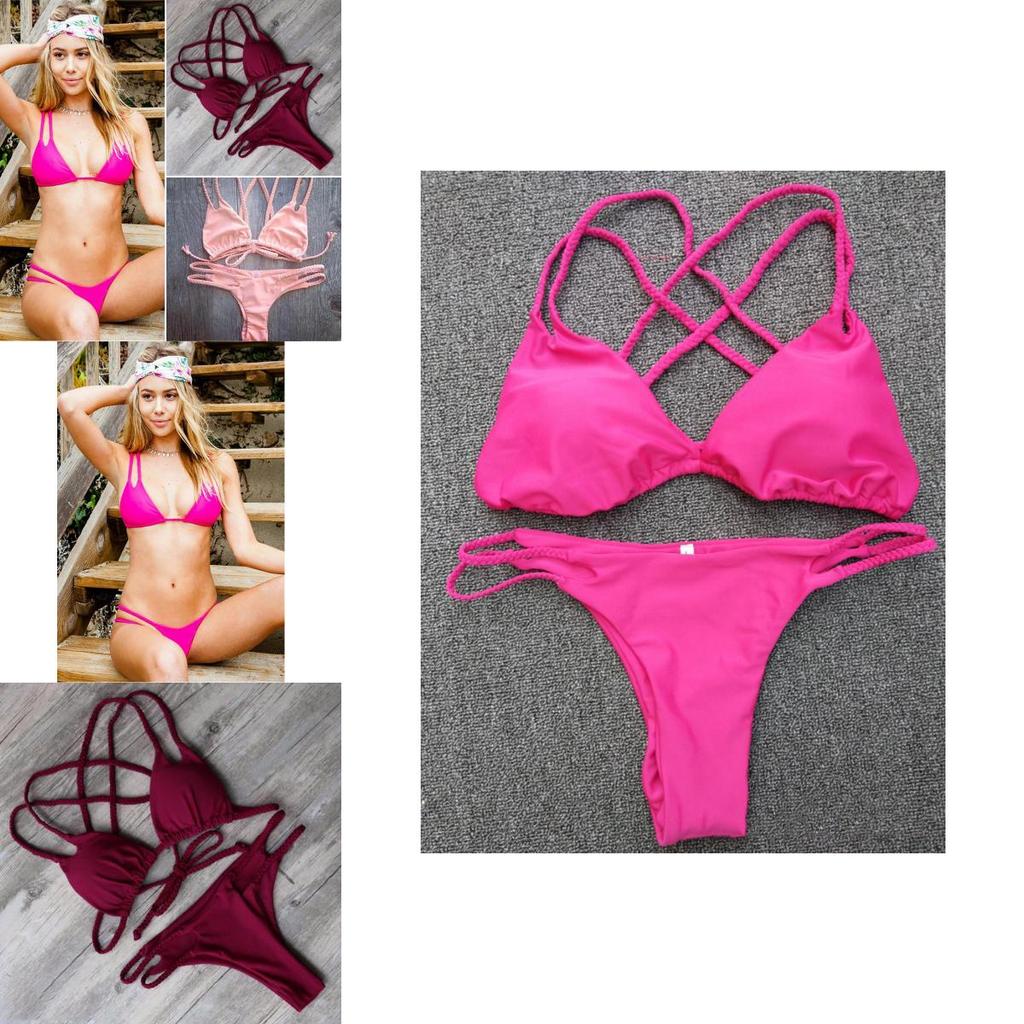 Set Bikini di Qualità Premium Sexy da Donna Push Up Imbottito Costumi da Bagno Brasiliani Per Amanti della Spiaggia