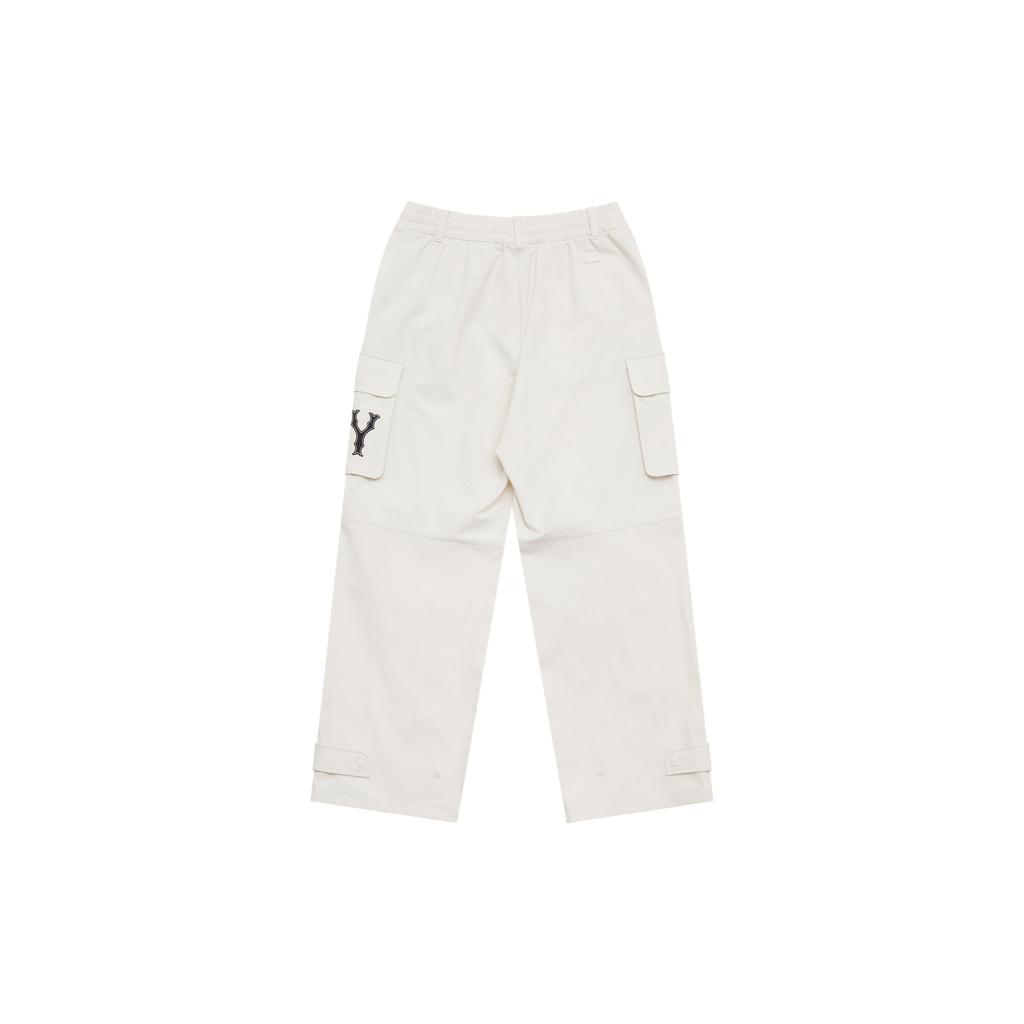 New MLB New York Yankees Cargo Pants Women's Cream White 3FWPB0151-50CRM