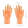 Flat HandStyle Funny Mini Hand Miniature Finger Puppet Left Right Hand Tiny Hand