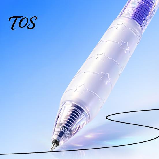 Comfortable Grip Pens Turbine Spinning Gel Pen, Stress Relief Gyro Top Quick-drying Precision Writing Tools 0.5mm Black Ink Pen for Office School And