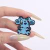 Cute Dog Enamel Pins Custom Blue Feet Cartoon Animation Brooches Lapel Badges Clothes Animal Jewelry Gift for Kids Friends