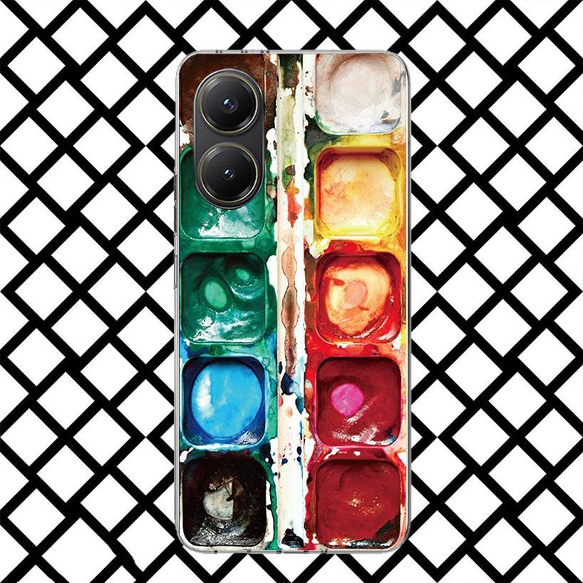 

Watercolors Set Paint Palette Painting Phone Case for Xiaomi Poco F7 Ultra X7 X6 X5 Pro X4 Gt M8 M7 Redmi 15 15C 13 13C 12 12C S Redmi 10C