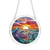 20cm 2D Acrylic Puzzle Garden Sun Catcher Hanging Ornament Spring Themed Bird Design Decorative Window Hanging Art Piece