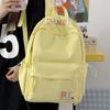 Schoolbag New American Backpack Embroidered Letters High Value Junior High School Student High School Student Schoolbag Women's Simple Travel Backpack