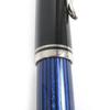 Pristine PERIKAN fountain pen Sovereign Cap type Black blue 14K mens M405 Used