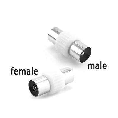 Male To Male RF Coaxial Plugs Cable TV Connector Female To Female Coax Converter for Antennas TV Antenna Extension Plug