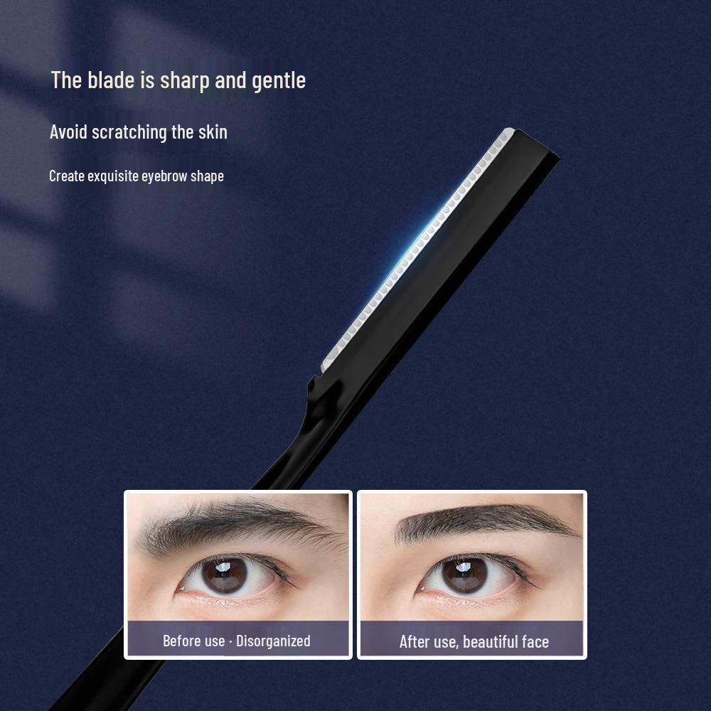 Kratzfester Augenbrauen- und Gesichtsbehaarungstrimmer für Herren: Anfängerfreundlicher Rasierer mit Mikronetz für sichere Haarentfernung