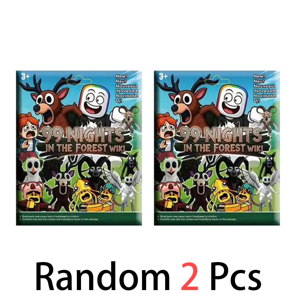 Neues 10-teiliges Set 99 Nächte im Wald Hirsch BeutelFiguren WolfsFiguren Spielzeug Ornament Dekoration Sammlung WeihnachtsSpielzeug Geschenke