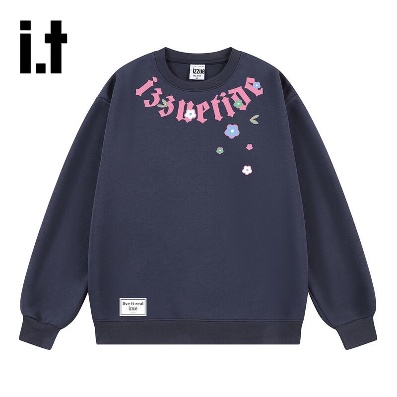izzue Unisex Retro Long Sleeve Round Neck Pullover Sweatshirt 2XL