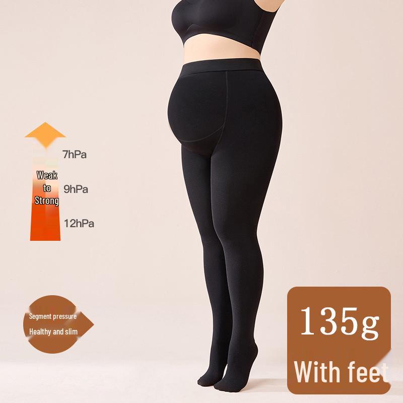 

Maternity Leggings with Velvet Warmth - Spring/Summer 2026 Collection M Universal (85-160 kg)