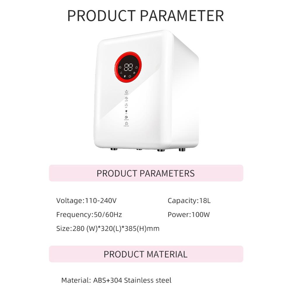 Sterilizator 2-în-1 pentru biberoane și uscător Sterilizator UV pentru biberoane 100W Dulap de dezinfecție cu LCD