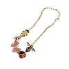Vintage Punk Jewelry With Colorful Butterfly Ladybugs Charm For Women Handmade Necklace Adjustable Length Neckchain