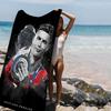 1pz C-Cristiano R-Ronaldo CR7 Asciugamano da Spiaggia in Microfibra Assorbente Asciugatura Rapida Morbido Asciugamano per Yoga Nuoto Resort Alpinismo