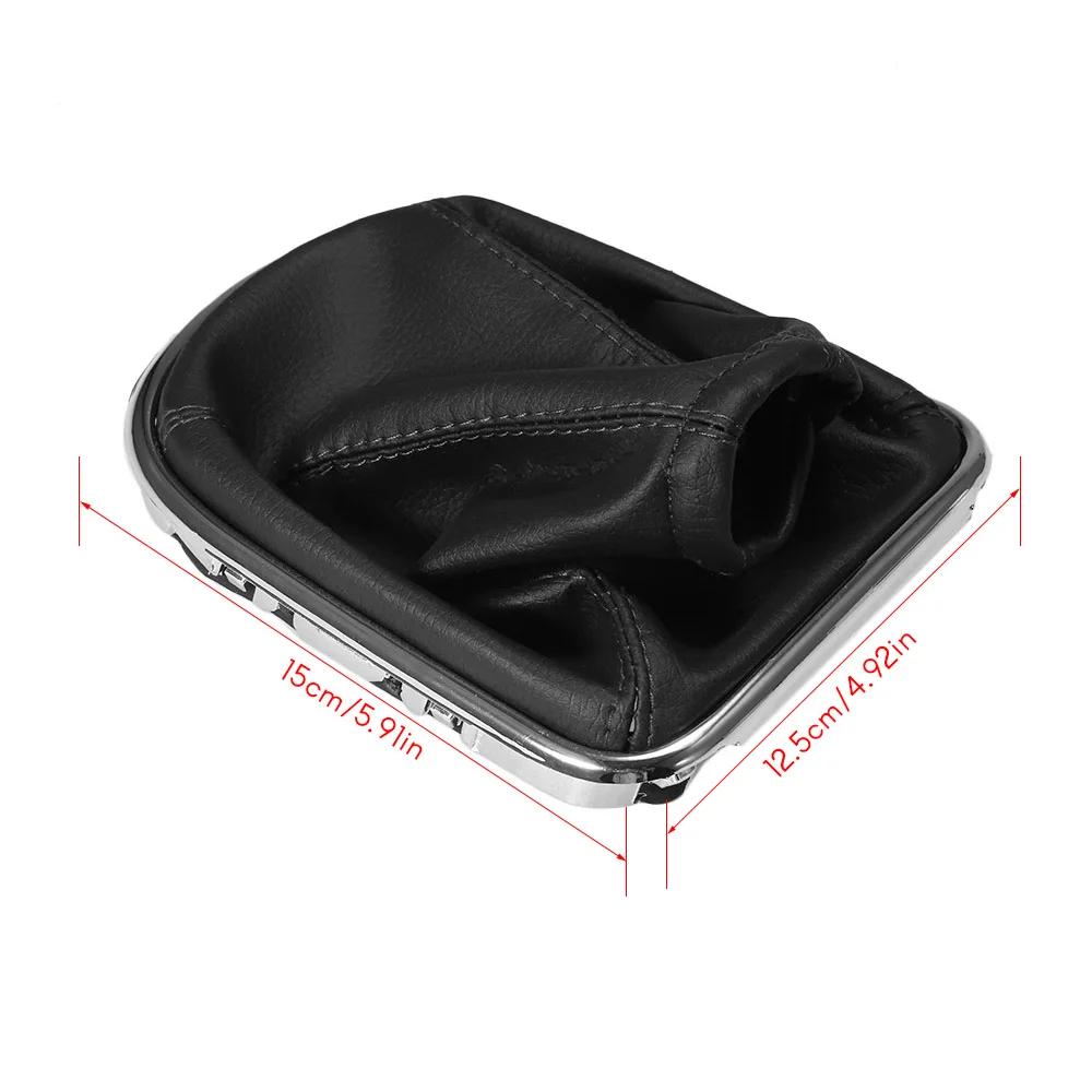 Car Gear Shift Stick Gaiter Boot PU Leather Dust-proof Cover Replacement for Cruze 2008-2012(without OFF Button Beside Shift