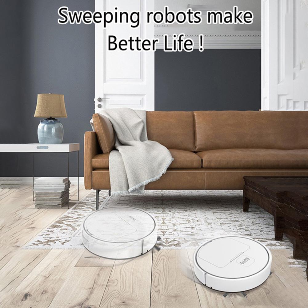 USB Kehrroboter Staubsauger Automatische Reinigungskehrmaschine 1000Pa Saugkraft Intelligenter Staubsauger für Zuhause Büro