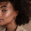 Black Agate Retro Gold Earrings - Versatile Women's Niche Design
