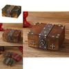 Retro Wooden Treasure Chest For Collectibles And Decorative Storage