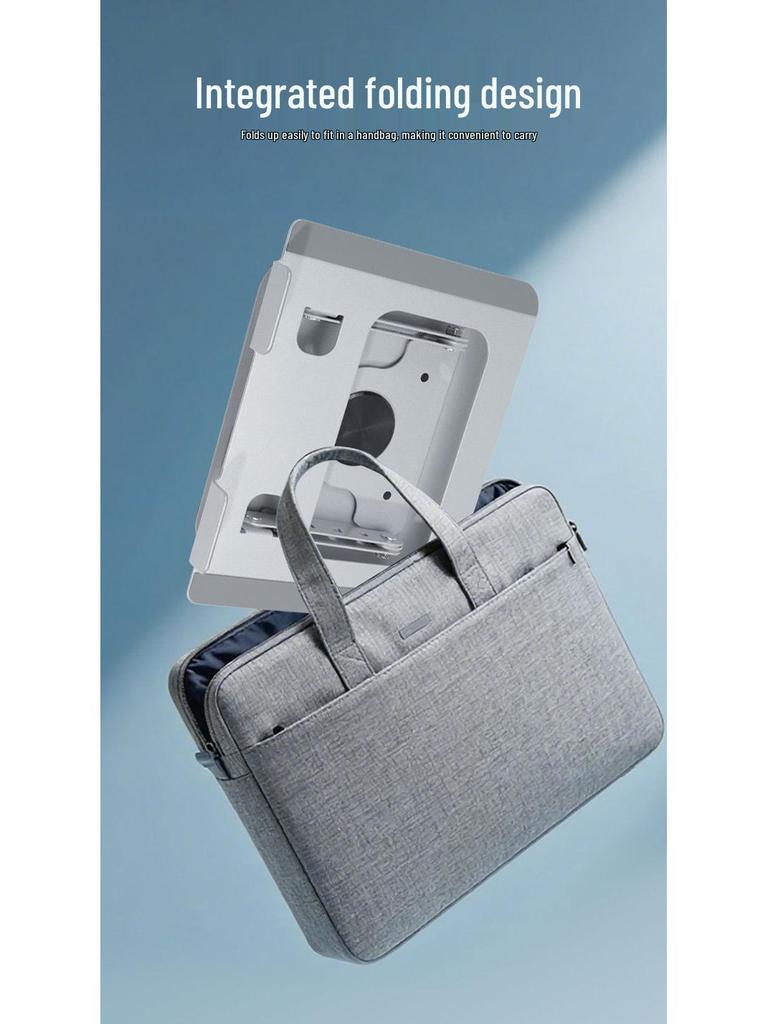 Foldable 360° Rotating Laptop & Tablet Stand with Adjustable Height & Heat Dissipation