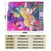 Anime Oshi No Ko Image Flannel Blanket Winter  Super Warm Bedding Throws for Children Living Room Novelty Bedspread Sofa Cover