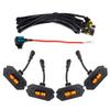 Amber White for Ford Ranger Wildtrack T9 2023 2024 2025 Car Front Grille LED Light Modified Vehicle Daytime Running Lamp