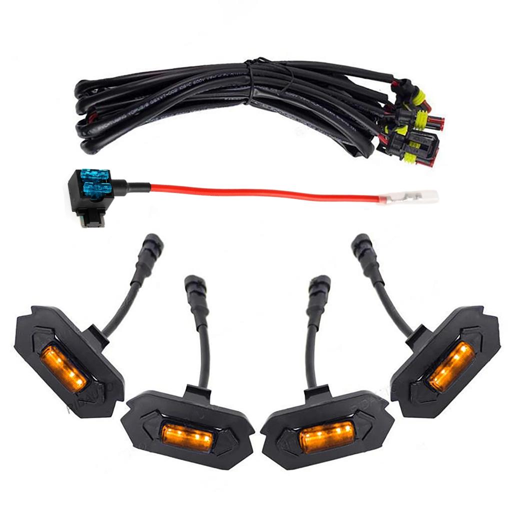 Amber White for Ford Ranger Wildtrack T9 2023 2024 2025 Car Front Grille LED Light Modified Vehicle Daytime Running Lamp