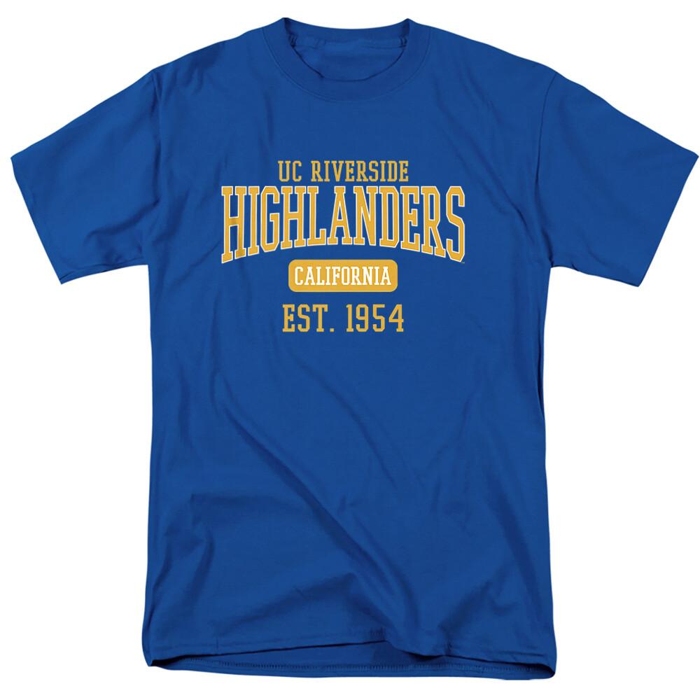 UC Riverside Adult T-Shirt Est. Date, Royal Blue, S-5XL S разноцветный