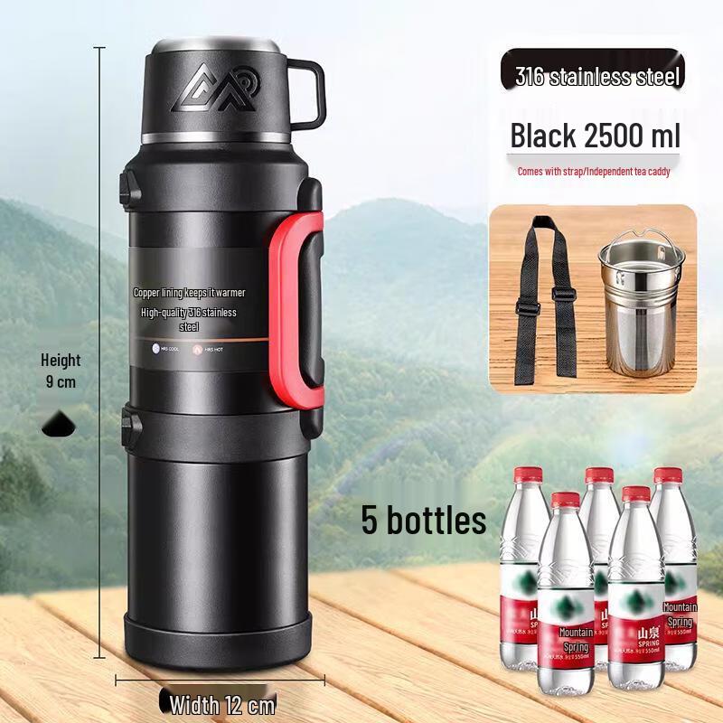 QINXING Large Capacity 316 Stainless Steel Travel Thermos
