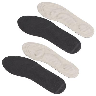 2 Paar Orthopädische Einlegesohlen mit Fußgewölbeunterstützung Schuhpolster 4D Jacquard Stoßdämpfend Schweißabsorbierend Atmungsaktiv SchwammGold
