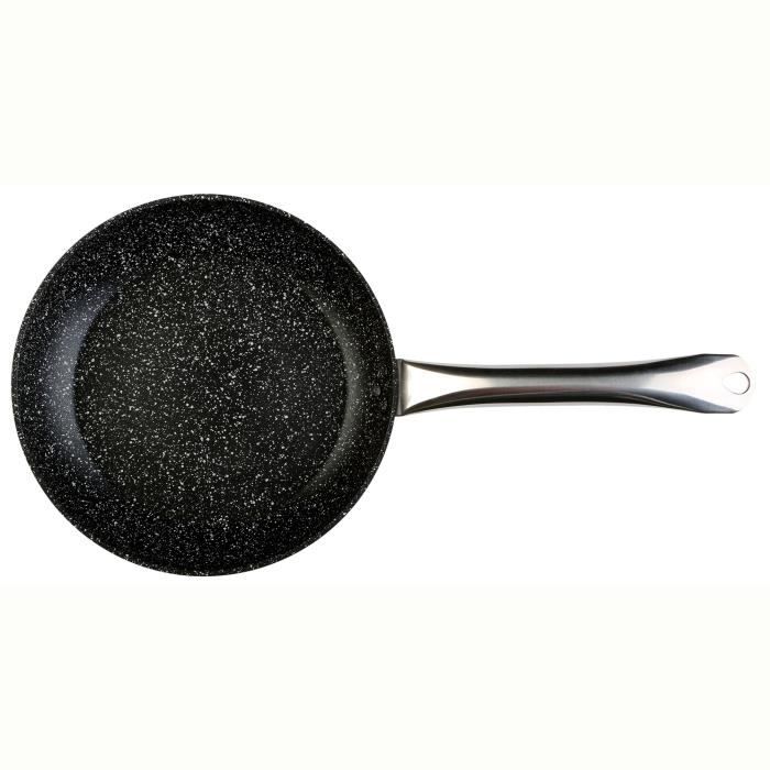 Poêle à frire - wecook - granite noir - 16 cm - antiadhésive - écologique - aluminium forgé