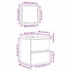 Bathroom Furniture Set 2 Pcs Reclaimed Wood & White Wood Based Material