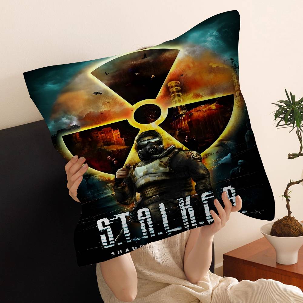 STALKER Heart of CChornoby Cushion Cover Pillow Cover Decor Pillowcase Printed Cushion Case for Couch